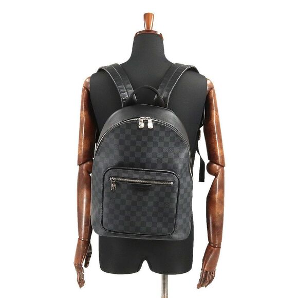 Louis Vuitton Damier Graphite Josh NV Backpack Rucksack Black - Picture 6 of 6
